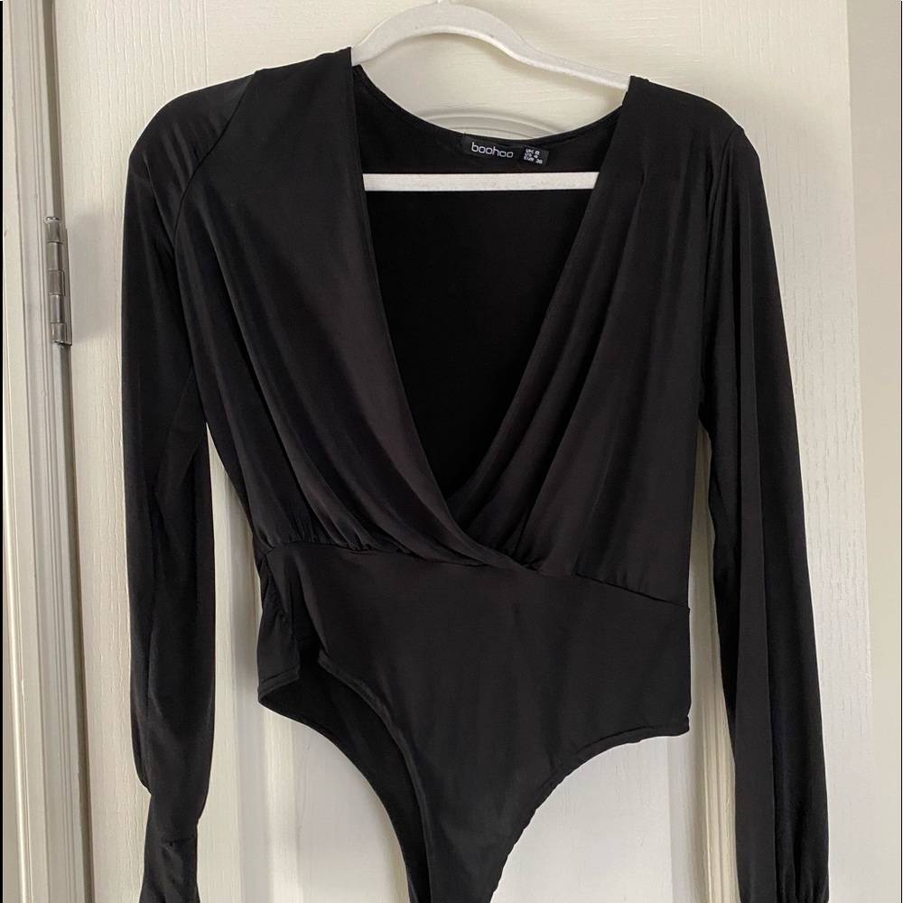 boohoo black bodysuit